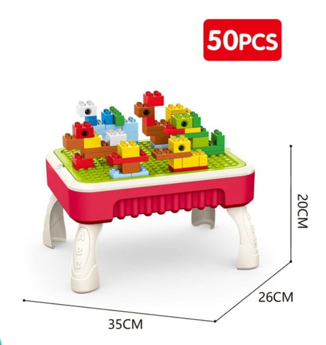 2-in-1 Blocks and Drawing Table
