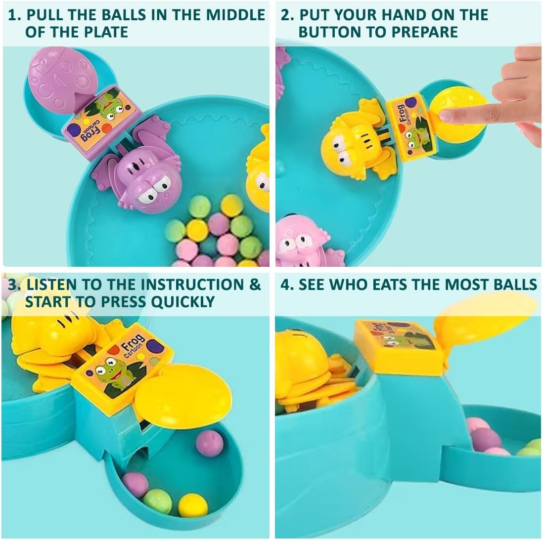 Hungry Frogs Eat Bean Activity Family Game
