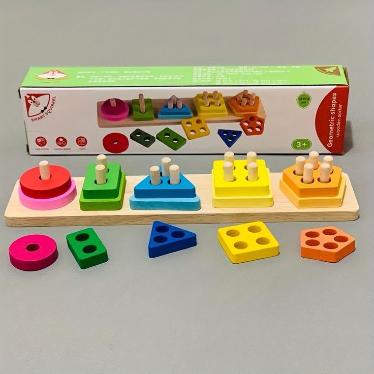 Geometric Shapes Wooden Sorter