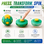 Stress Relief Ball Press-to-Spin Fidget - Assorted Colors