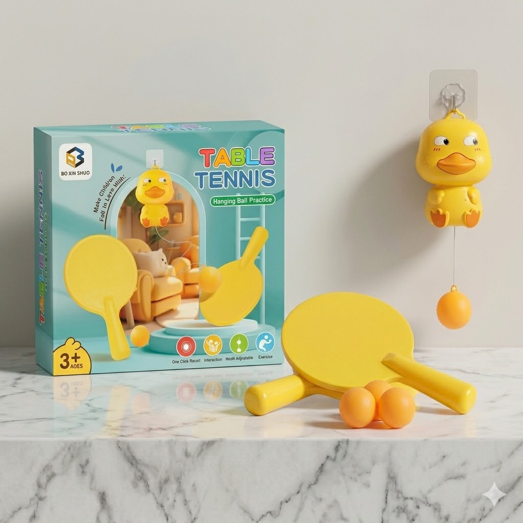 Duck Table Tennis Hanging Ball Practice Toy Set