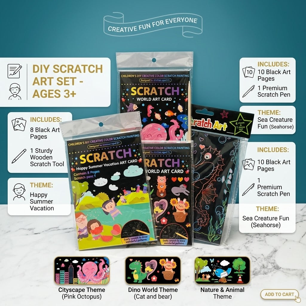 Magic Card Scratch Art Kit