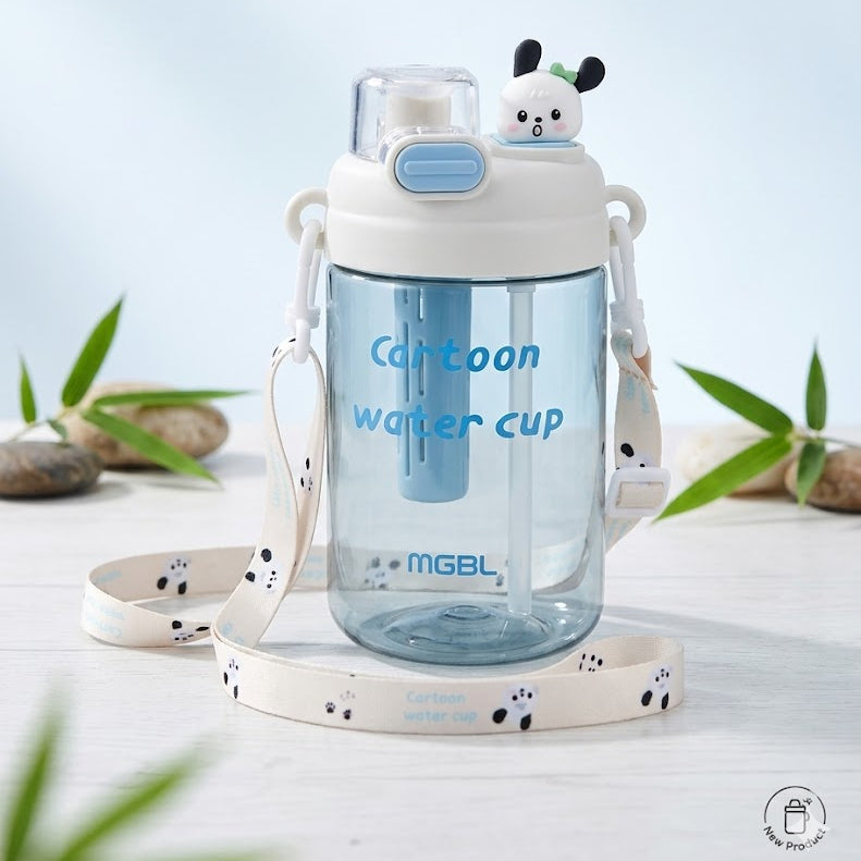 Cartoon Water Bottle with Strap