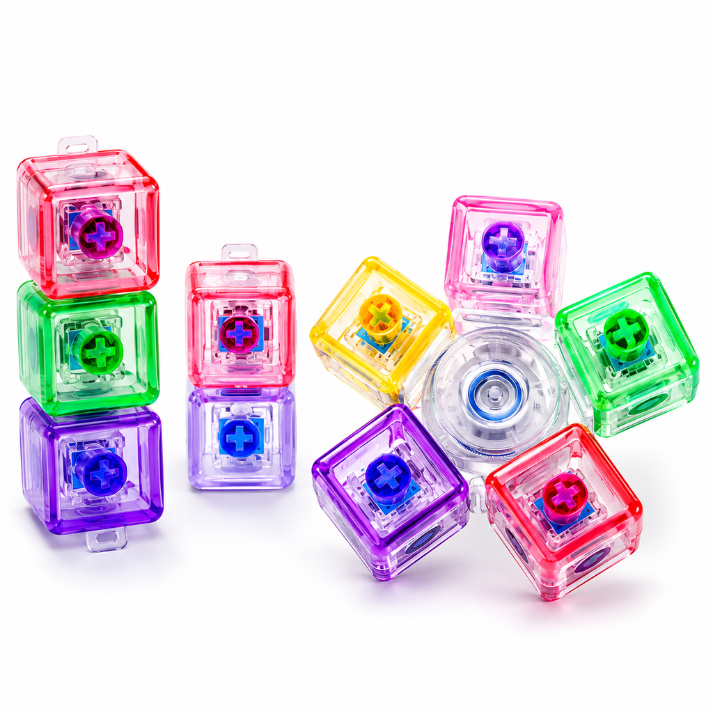 Keyboard Fidget Stress Relief Keychain