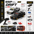 1:16 Scale RC Drift Car – 4WD 50KM/H Proportional Control