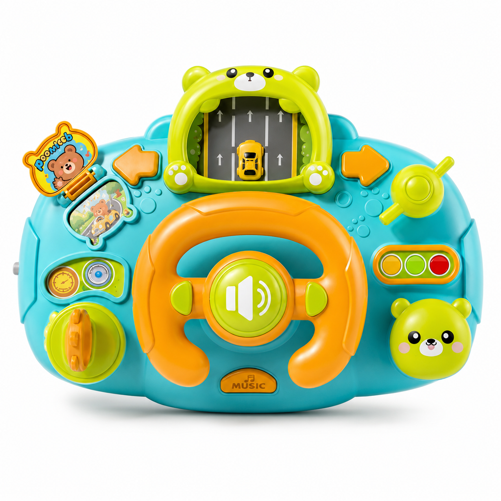 Musical Steering Wheel Toy for Kids