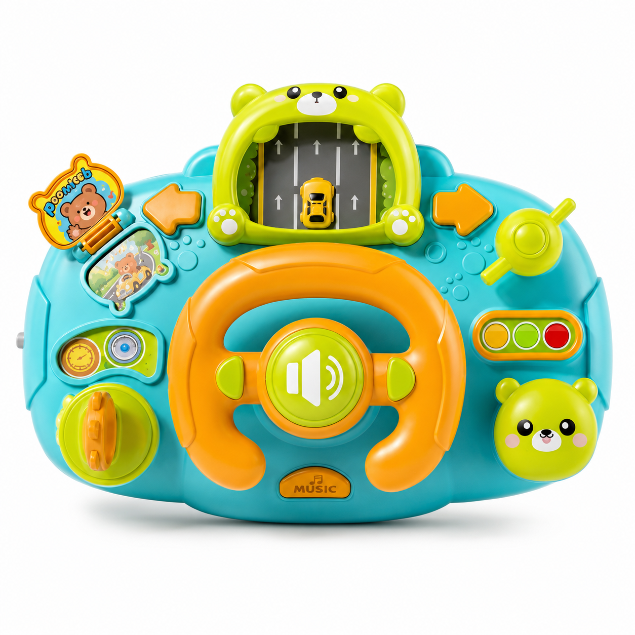 Musical Steering Wheel Toy for Kids