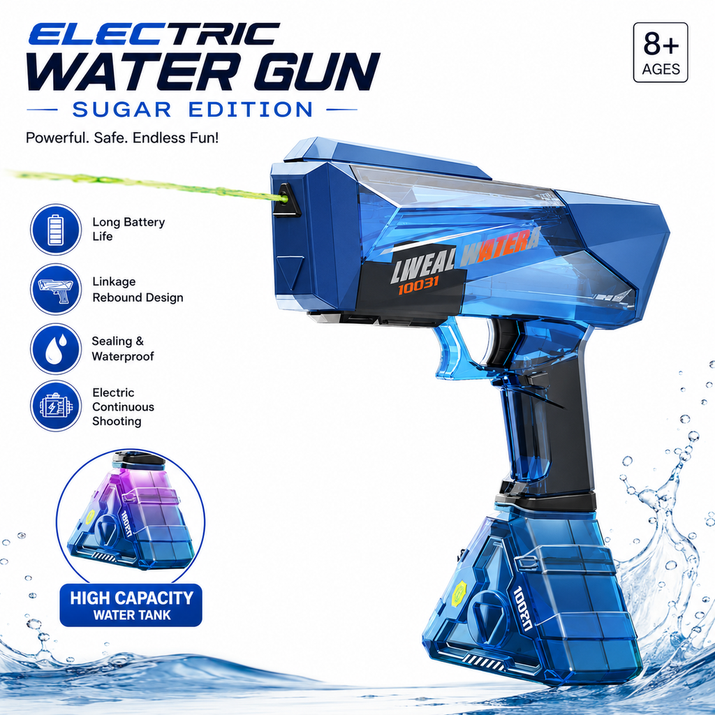 Electric Automatic Water Gun with Rechargeable Water Tank