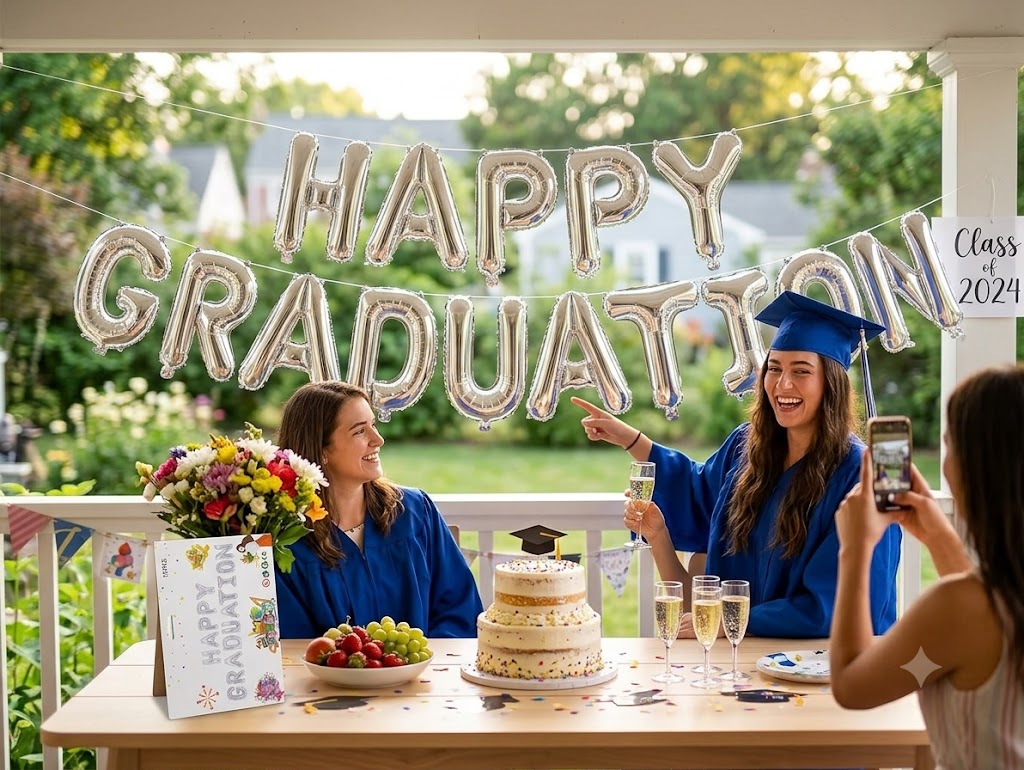 Happy Graduation Balloons - 15 Pcs