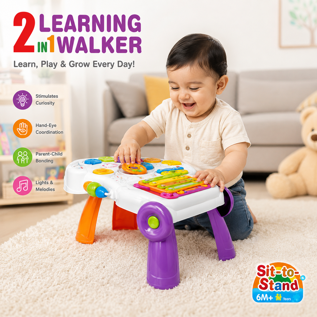 2-in-1 Learning Walker & Activity Table
