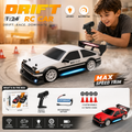 1:24 RC Drift Car with LED Lights & Rechargeable