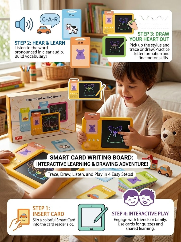 Smart Flash Card Reader & Writing Board