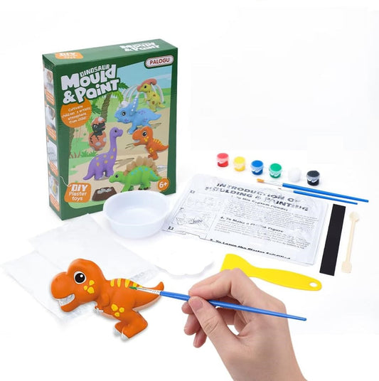 DIY Dinosaur 3D Mold and Paint Kit for Kids | Creative Craft Set for Young Artists