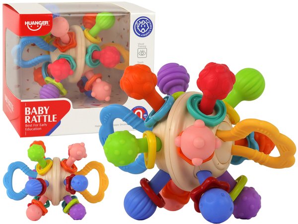 Huanger Teething and Sensory Rattle Toy