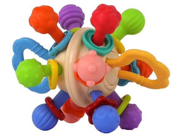 Huanger Teething and Sensory Rattle Toy