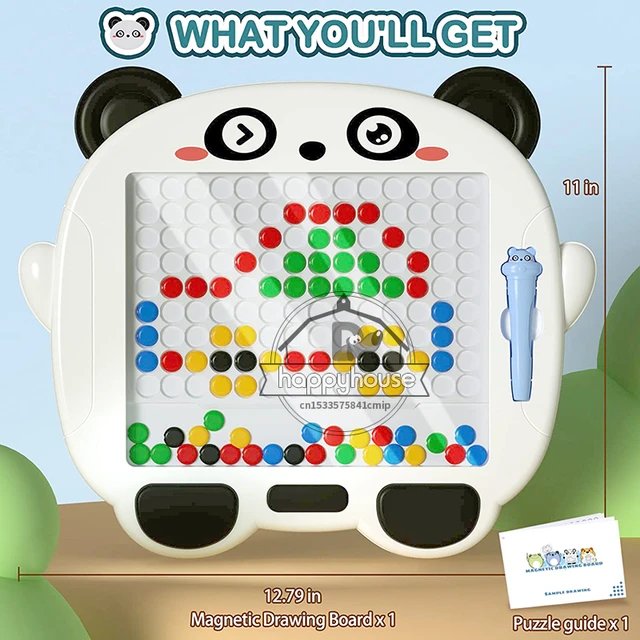 Magnetic Beads Doodle Drawing Board - Panda Design