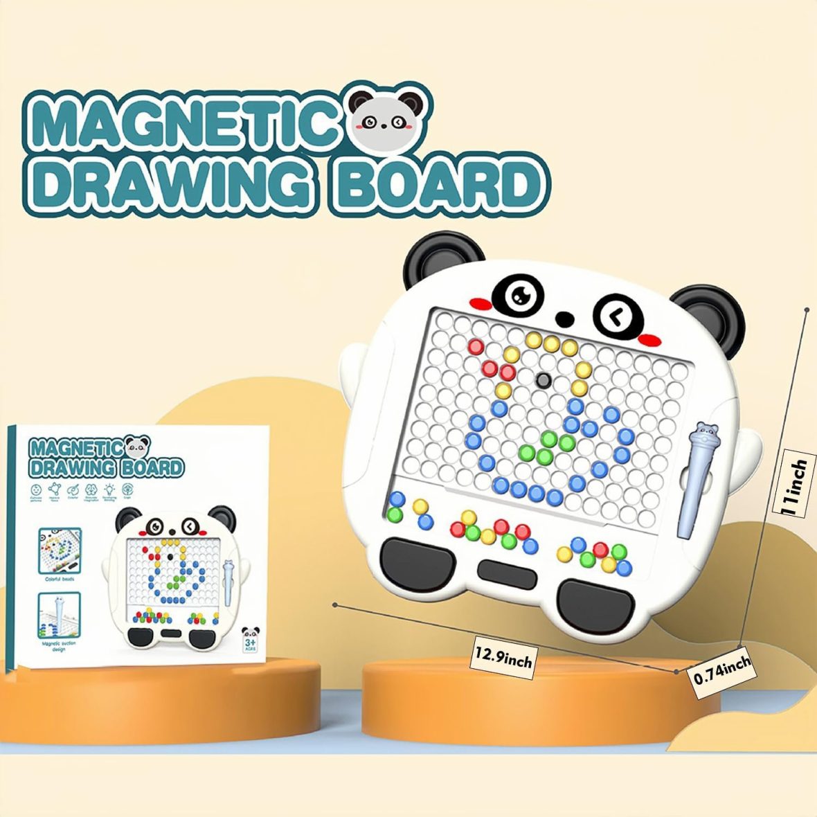 Magnetic Beads Doodle Drawing Board - Panda Design