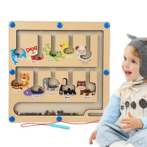 Wooden Magnetic Color Sorting and Counting Toy - JustForKids