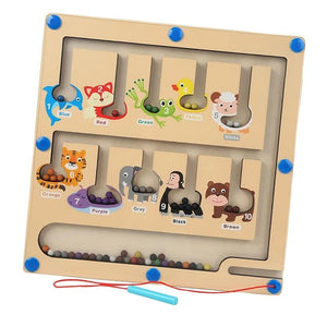 Wooden Magnetic Color Sorting and Counting Toy - JustForKids