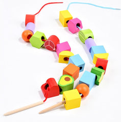 Buy 5 Column Sequencing Puzzle with Lacing (Wooden)