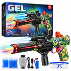 Electric Gel Ball Blaster Gun with LED Lights, Water Spray & Rechargeable Battery