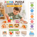 Wooden Montessori Jigsaw Puzzle Board
