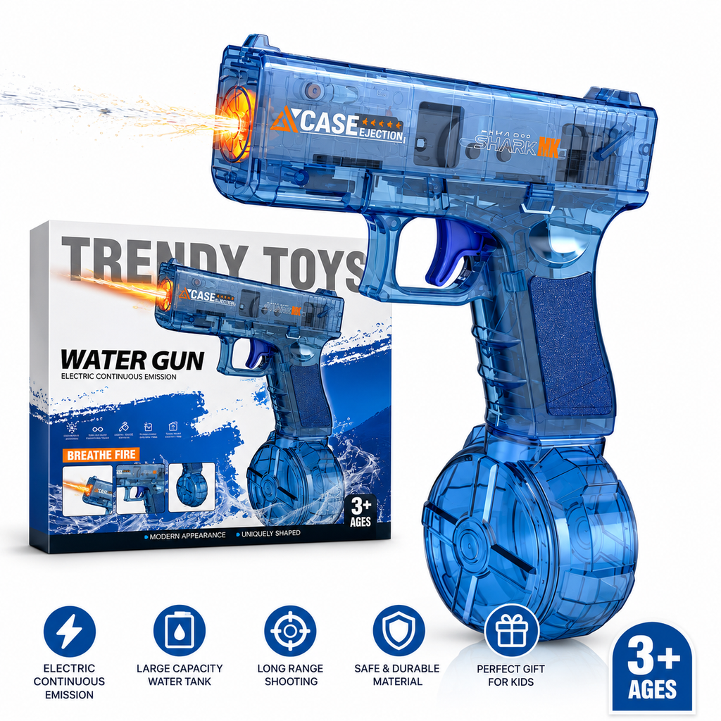 Electric Automatic Water Gun for Kids - Rechargeable Water Blaster Toy