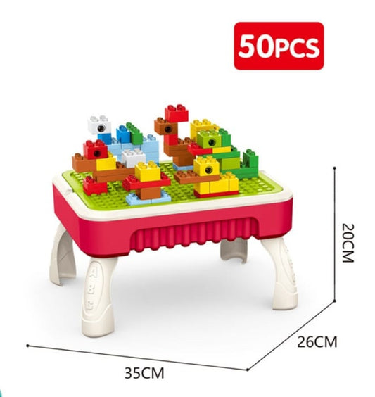 2-in-1 Blocks and Drawing Table
