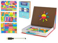 Magnetic Board Briefcase Puzzle with Marker 124 pcs
