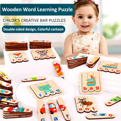 Wooden Spelling Learning Stick Puzzle