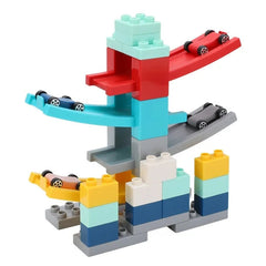 🚗 Multifunctional Glider Car Racing Track Building Blocks