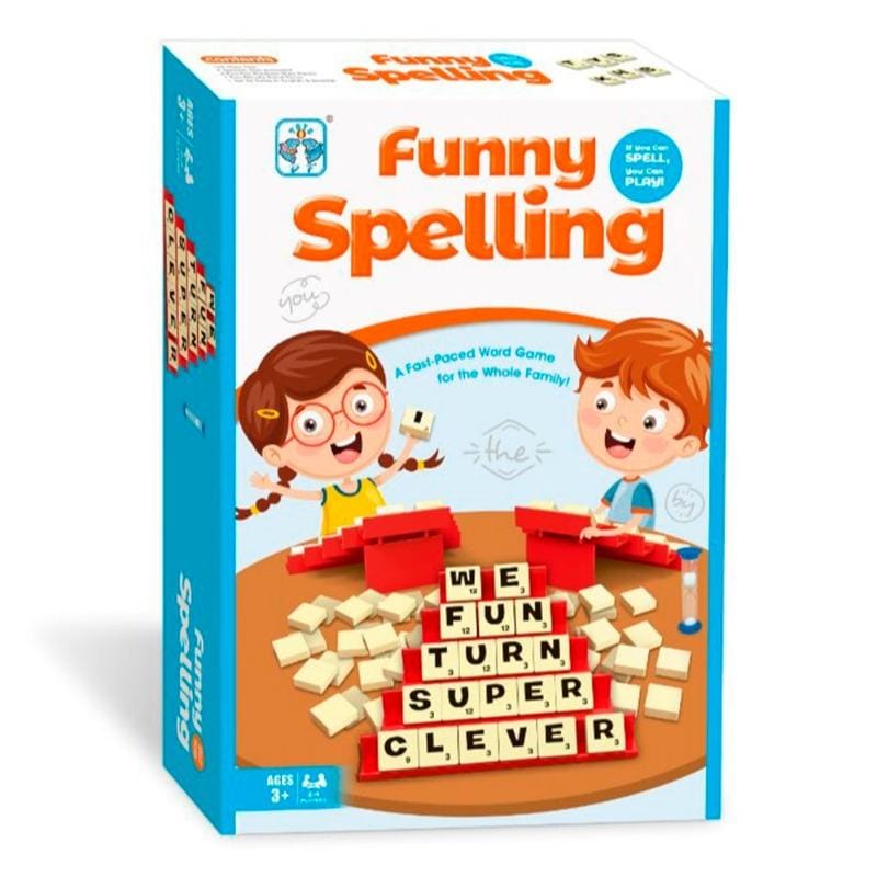Funny Spelling Scrabble for Kids - 2 to 4 Players - JustForKids