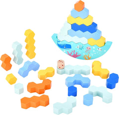 Wooden Balancing Boat Game
