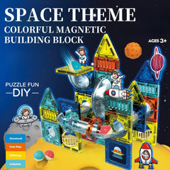 DIY Space Magnetic Pipeline Building Blocks - 68 pieces