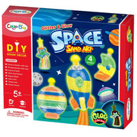 Glitter & Glow Space Sand Art Creative Kit - 4 Designs - JustForKids