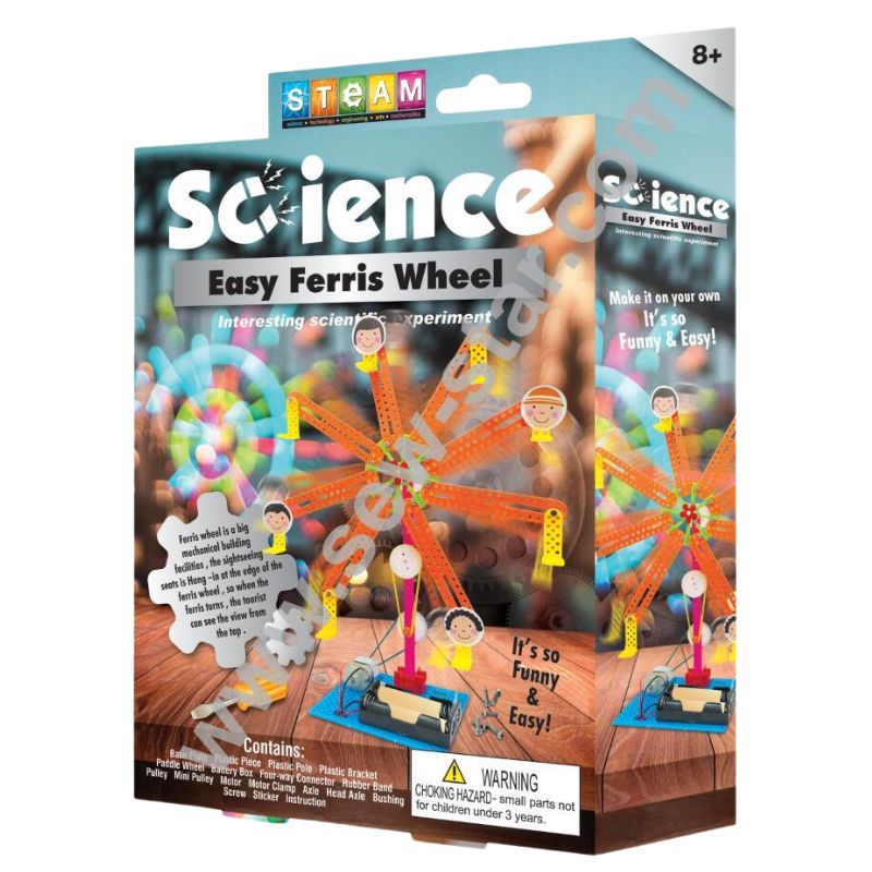 STEM Easy Ferris Wheel Experiment Kit - Build Your Own Ferris Wheel - JustForKids