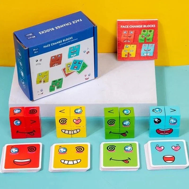 Face Changing Cube Battle Puzzle - 4 players - JustForKids