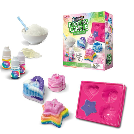 DIY Multicolor Modeling Candle Sculpt and Glow