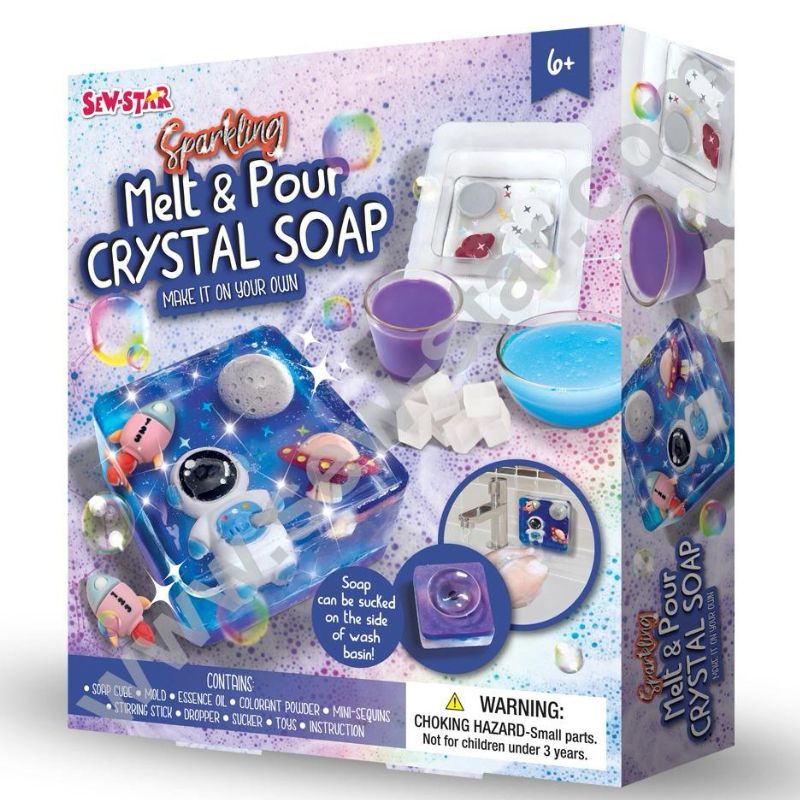 DIY Sparkling Melt & Pour Crystal Soap Kit - JustForKids