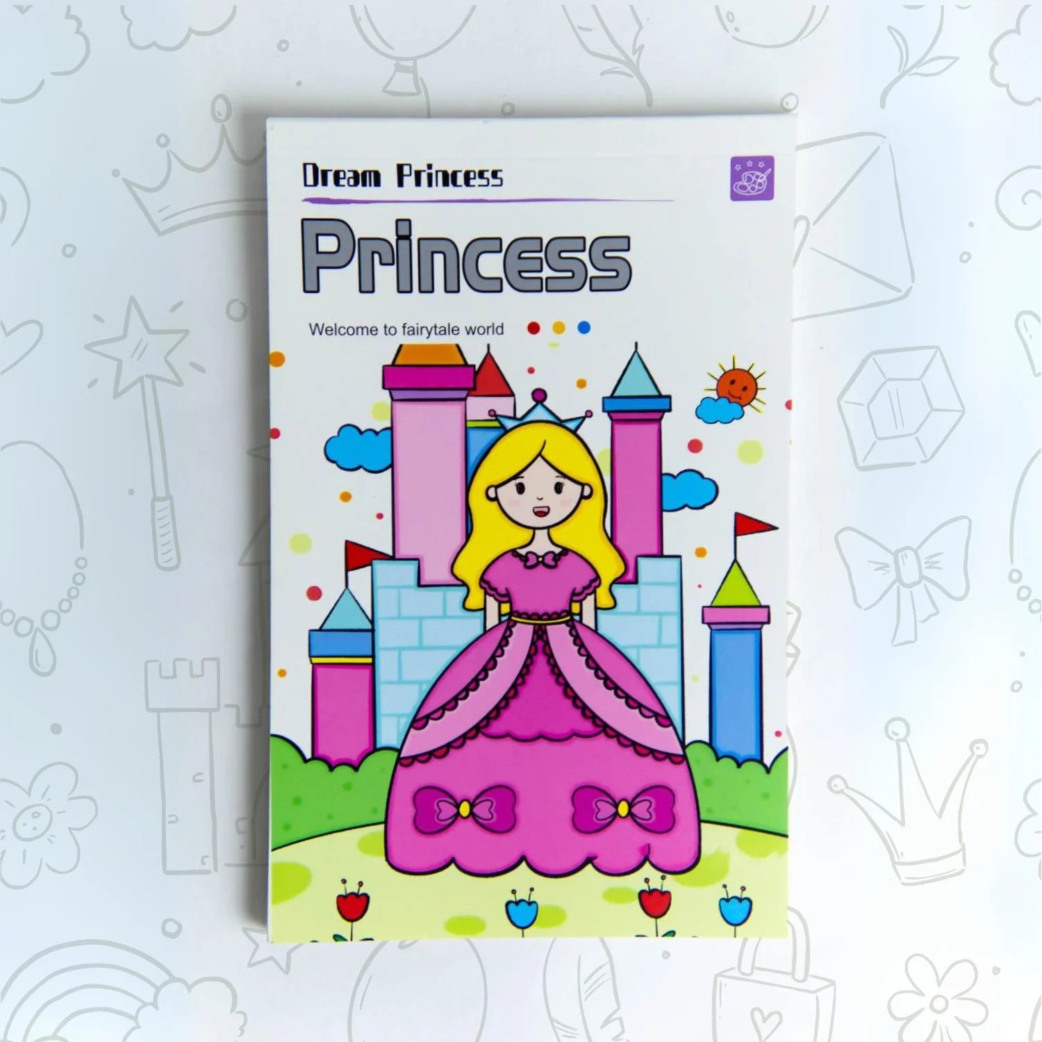 Water Colour Book Set - 12 Pages - Assorted Design
