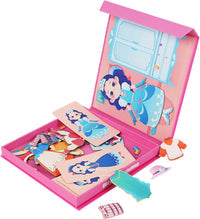 Girl Change Clothing Magnetic Board Puzzle