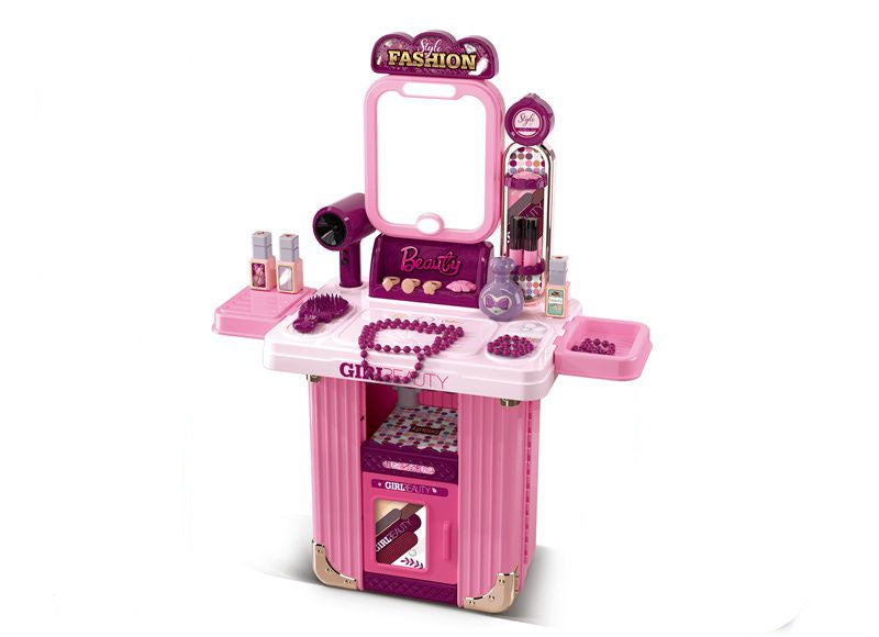 Kids Beauty Makeup Vanity Suitcase