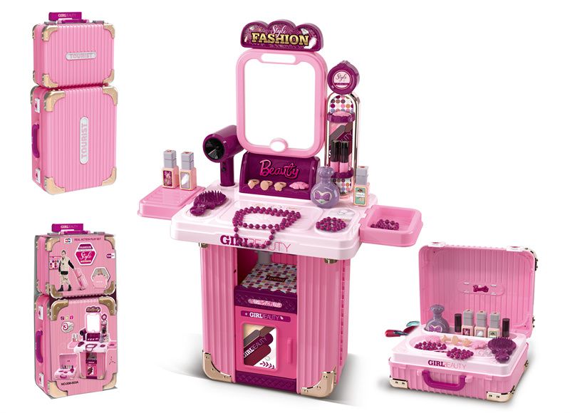 Kids Beauty Makeup Vanity Suitcase