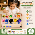 Montessori Wooden Fruit Sorting Puzzle Board