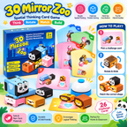 3D Mirror Zoo Spatial Reasoning Board Game