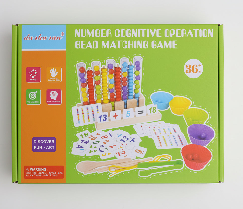 5 in 1 Montessori Math & Color Sorting Bead Set