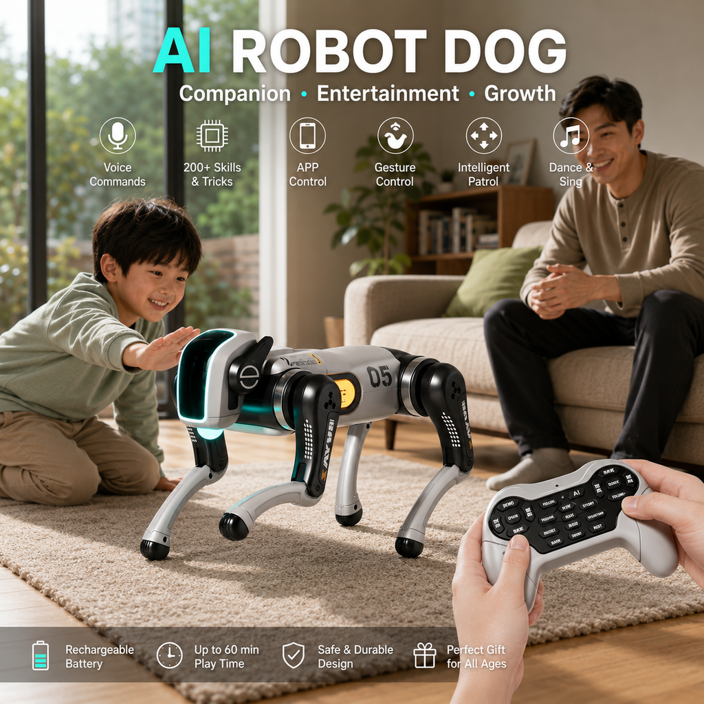 Ai Robot Dog Fantastic Stunts Performance