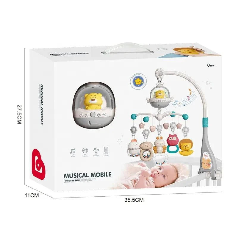 COGNIKIDS Remote Control Baby Crib Mobile With Music, Light