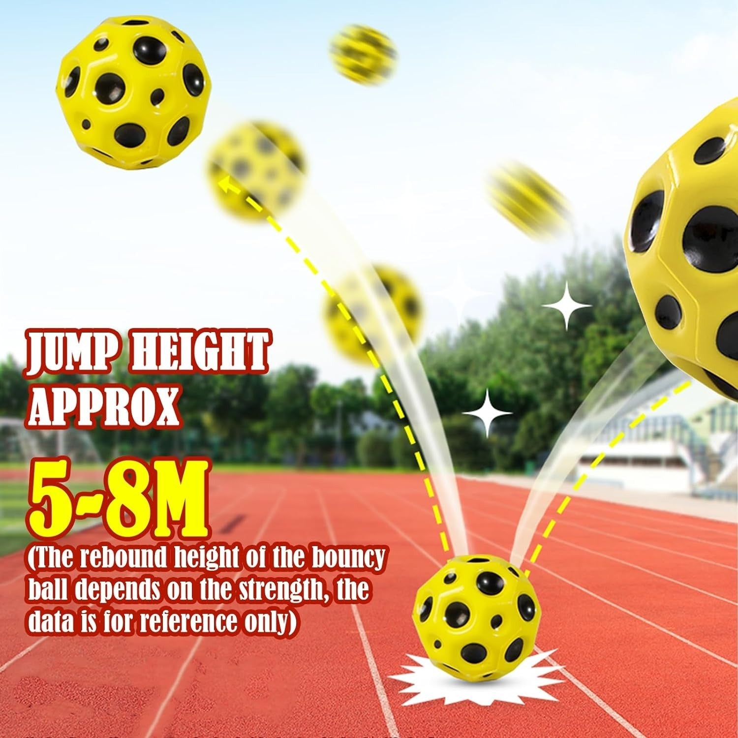 High Bounce Moon Anti Stress Ball (Medium) - JustForKids