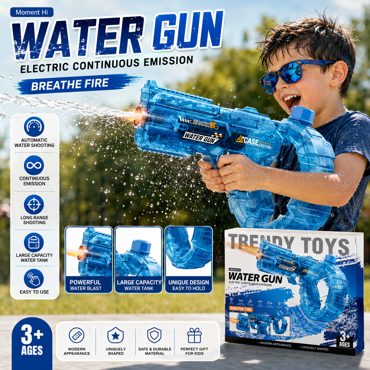 Rechargeable Electric Water Gun For Kids